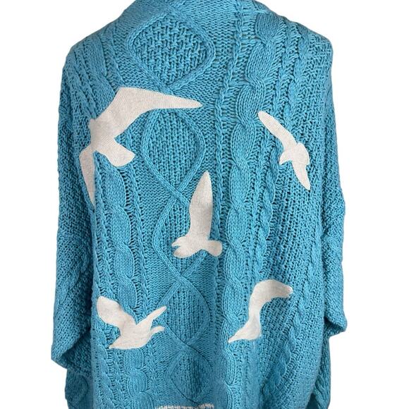 Taylor Swift 1989 Blue Cardigan Authentic Blue White Seagull Size XL / 2XL - Picture 6 of 9